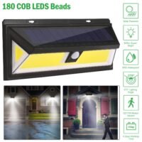 180LED Solar Power Lamp Outdoor Garden Wall Waterproof Lamp Motion Sensor Light
