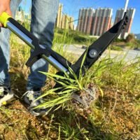 39"Aluminum Weed Puller Stand Up Weeder Manual Garden Weed Remover Tool w/4 Claw