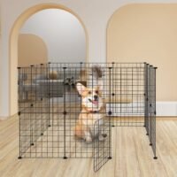 Yard Metal Fence Cage for Small Animals Dog Big Rabbit Guinea Pig