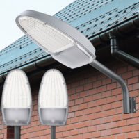 2 Pack 144LED Outdoor Street Light Sensor Waterproof Security Light