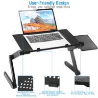 360° Laptop Desk Adjustable Table Stand Lap Sofa Bed Tray PC Notebook Desk Table