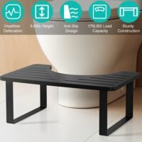 6.69in Height Kid Wooden Metal Potty Stool Children Bathroom Toilet Stool Holder