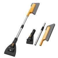 Car Snow Removal Shovel Car Snow Removal Tool Winter Ice Scraper Brush w/ Lights