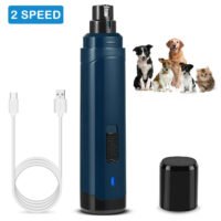 2 Speeds Electric Dog Cat Nail Grinder Trimmer Grooming Tool For All Size Dogs