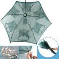 Foldable Fishing Bait Trap Crab Net Crawdad Shrimp Crayfish Minnow Cast Dip Cage