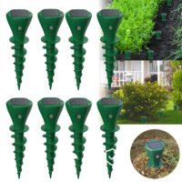 8PCS Screw Solar Animal Repellers for Mole Gopher Groundhog Snake