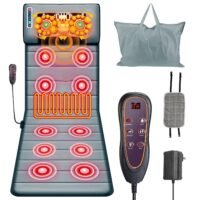 Electric Massage Mat Full Body Heating Vibration Massage Pad Neck Leg Massage
